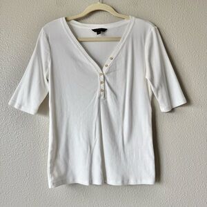 Banana Republic Henley Shirt Half Sleeve